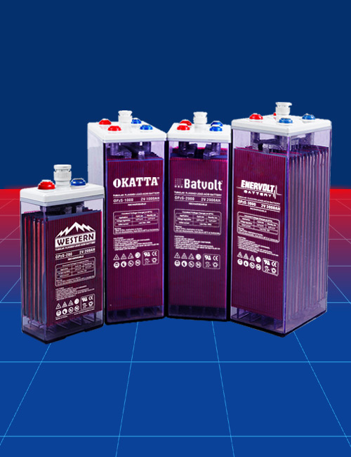 2V OPzS Tubular Lead-Acid Flooded Batteries